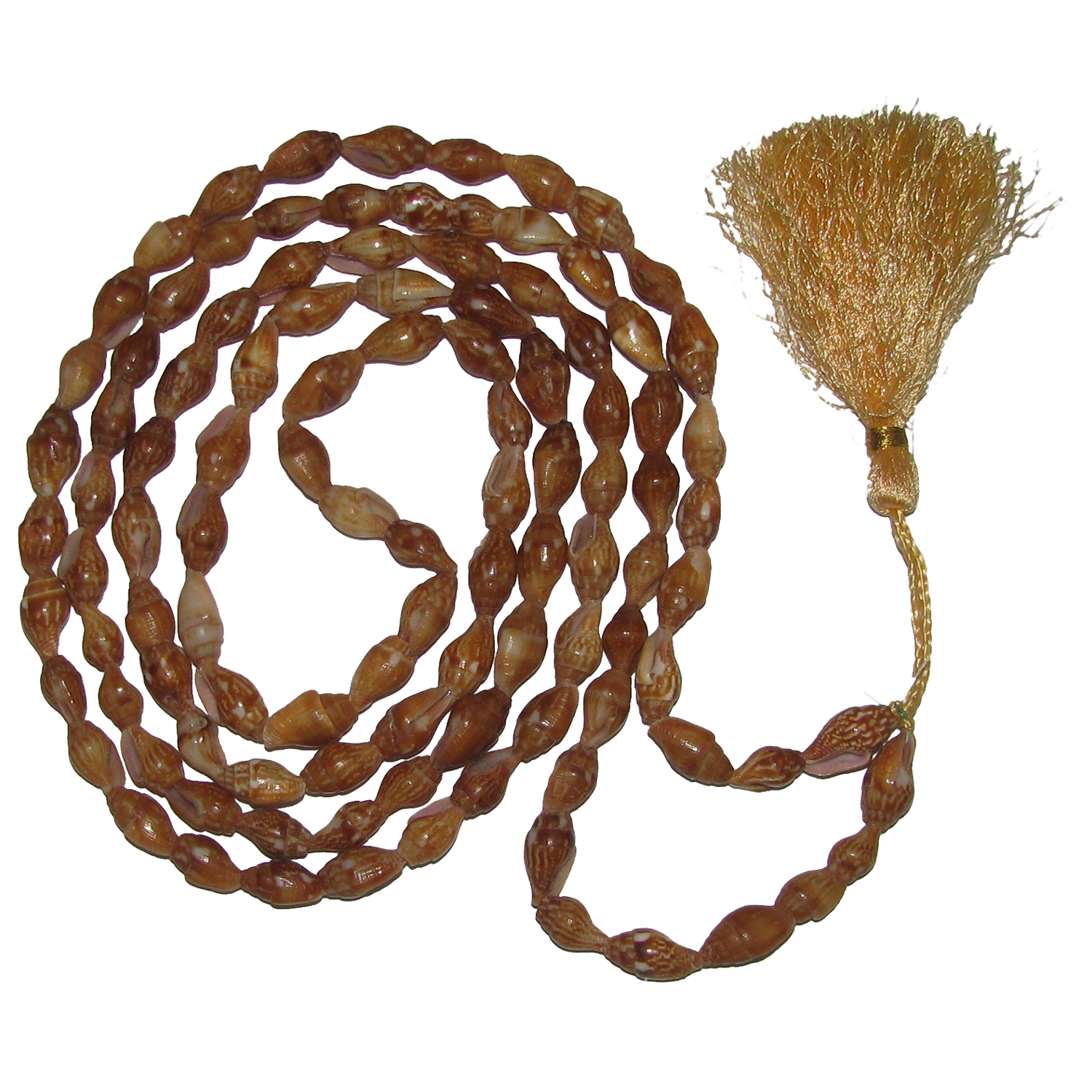 Natural Lakshmi Kataksh Lal Red Shankh Mala Lakshmi Sangu Mala - S711901