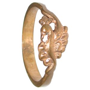 Aadhyathmik Aimpon Panchalogam Peacock Kartikeya Vahan Ring Panchaloha Mayal Vahana Ring (5 Metals Panchadhatu) - A4852