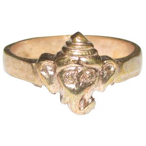 Aadhyathmik Aimpon Panchalogam Edampuri Vinayagar Ring Panchaloha Vamavarthi Ganesh Ring (5 Metals Panchadhatu) - S948538