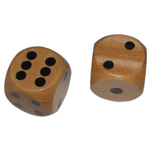 Pasa Six Sided Wooden Dice Deva Tantra - S949248