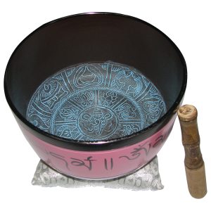 Aadhyathmik Tibetan Singing Bowl Meditation Yoga Om Chanting Bowl Sound Healing Himalayan Bowl Om Mani Padme Hum Peace Singing Bowl - S944358