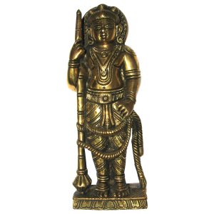 Aadhyathmik Udupi Krishna Holding Churning Rod Brass Idol - S9032