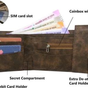 LOREM Men  Artificial Leather Wallet