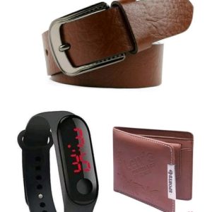Casual Latest Men Belts And Wallet Combo