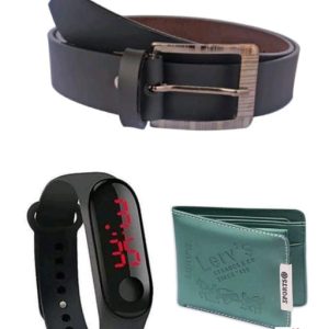Casual Latest Men Belts And Wallet Combo