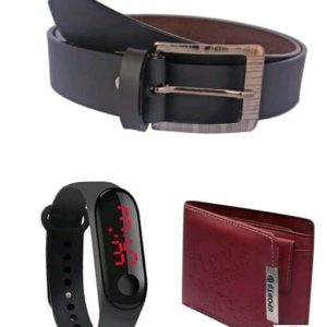 Casual Latest Men Belts And Wallet Combo