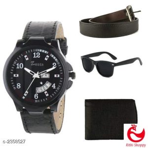 Men's Comfy Designer Watch Combo