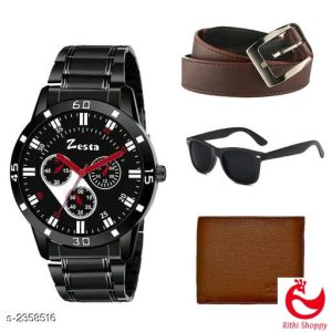 Men's Comfy Designer Watch Combo