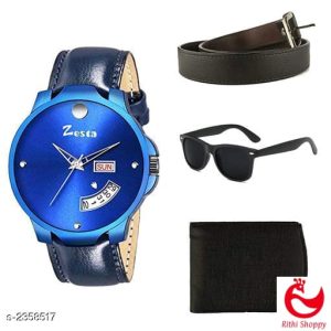 Men's Comfy Designer Watch Combo