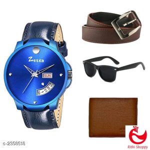 Men's Comfy Designer Watch Combo