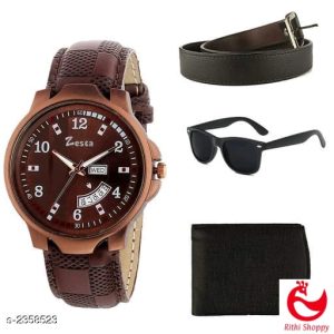 Men's Comfy Designer Watch Combo