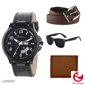 Men's Comfy Designer Watch Combo