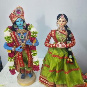 Handmade Radha Krishna Dolls