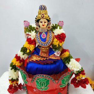 Handmade Mahalakshmi Doll in Lotus