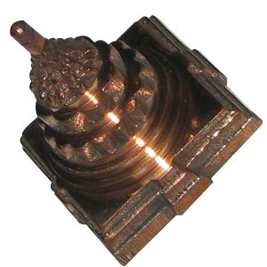 Aadhyathmik Aimpon Small Sriyantra Mahameru Panchadathu Panchaloha Sri Chakkram - S351994