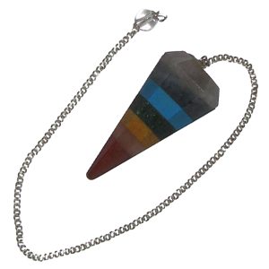 Saptha Chakra 7 Chakra Cone Shape Pendulum Dowser - A1074