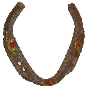 Energized Black Horse Shoe , Kale Gode Ki Naal For Good Luck and Prosperity - A1178-02