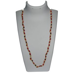 Natural Gundumani Mala Guruvindha Mala Gunja Mala Guruginja Mala Chirmi Seed Mala - A1269