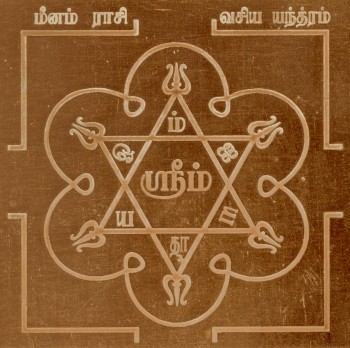 Meena Rashi Yantra Meena Rasi Pisces Yantram Yendram In Copper - A2271