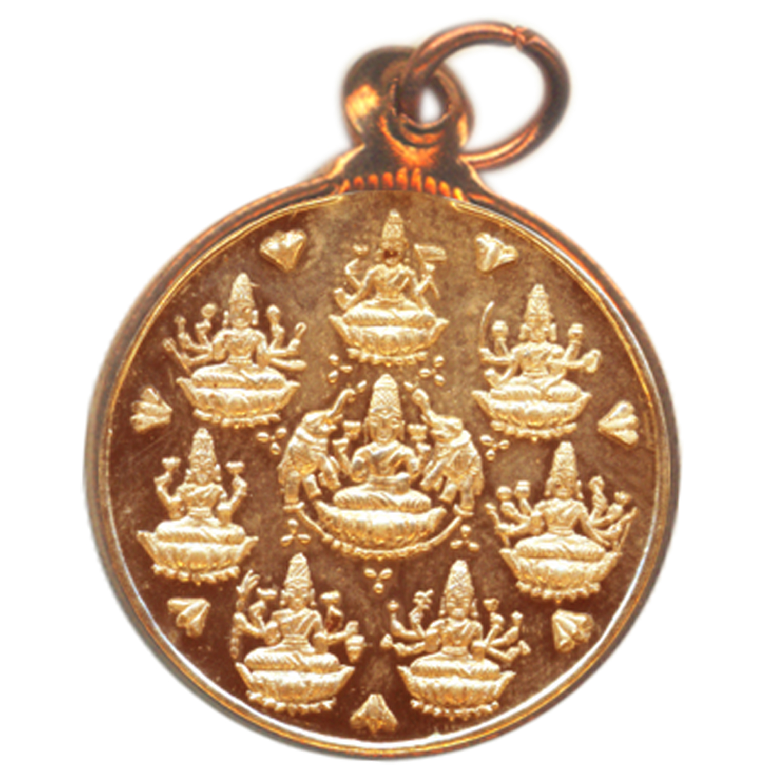 Astalakshmi Ashta Lakshmi Ashtalakshmi Eight Lakshmis Copper Pendant Kavach - S730062-02