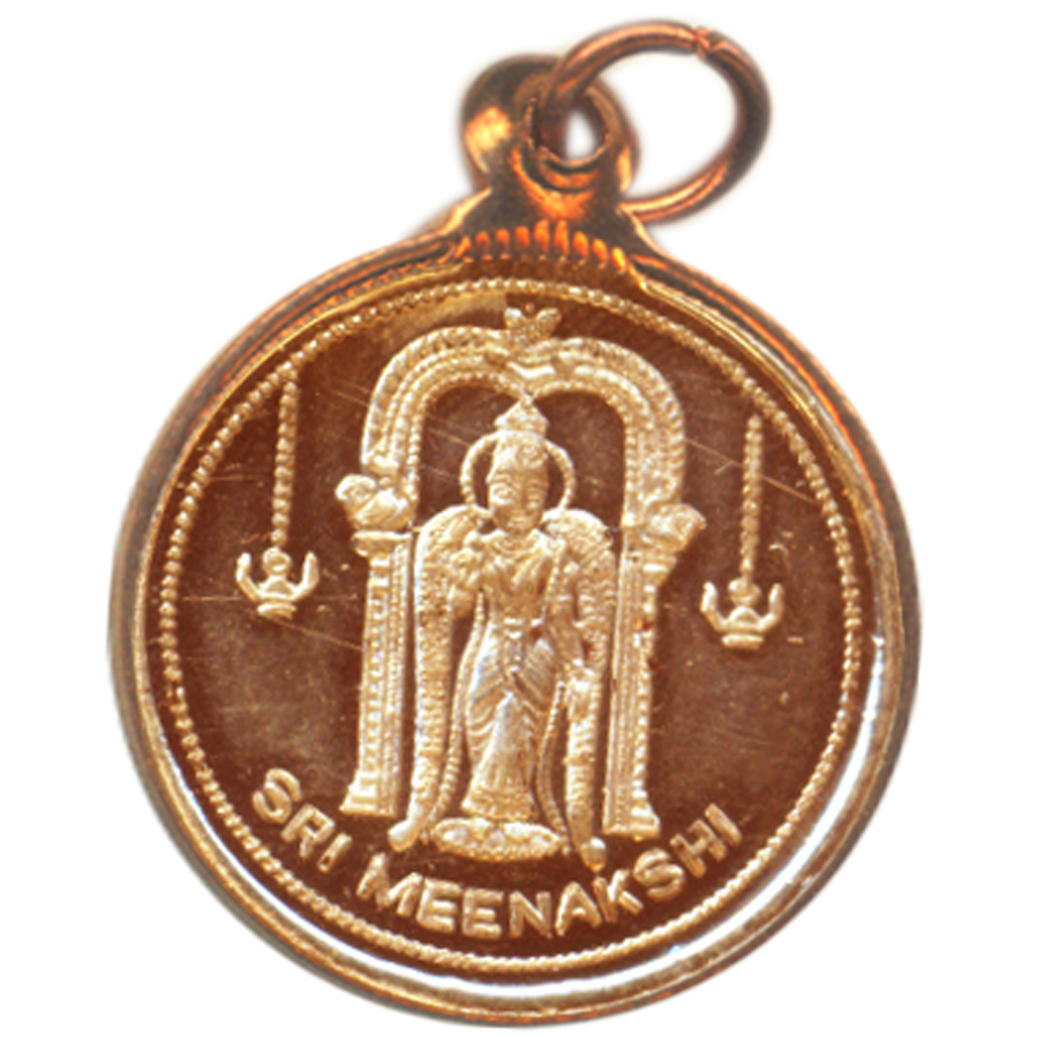 Madurai Meenakshi Copper Pendant Kavach - S930461-02