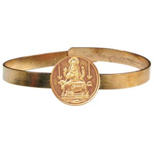Sri Maha Pratyangira Devi Prathyangira Devi Narasimhi Narashimhika Adjustable Pure Copper Bangle Bracelet - S930548-03