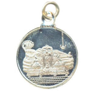 Ranganathaswamy Rangji Ranganathji Silver Pendant Kavach - S930618-05