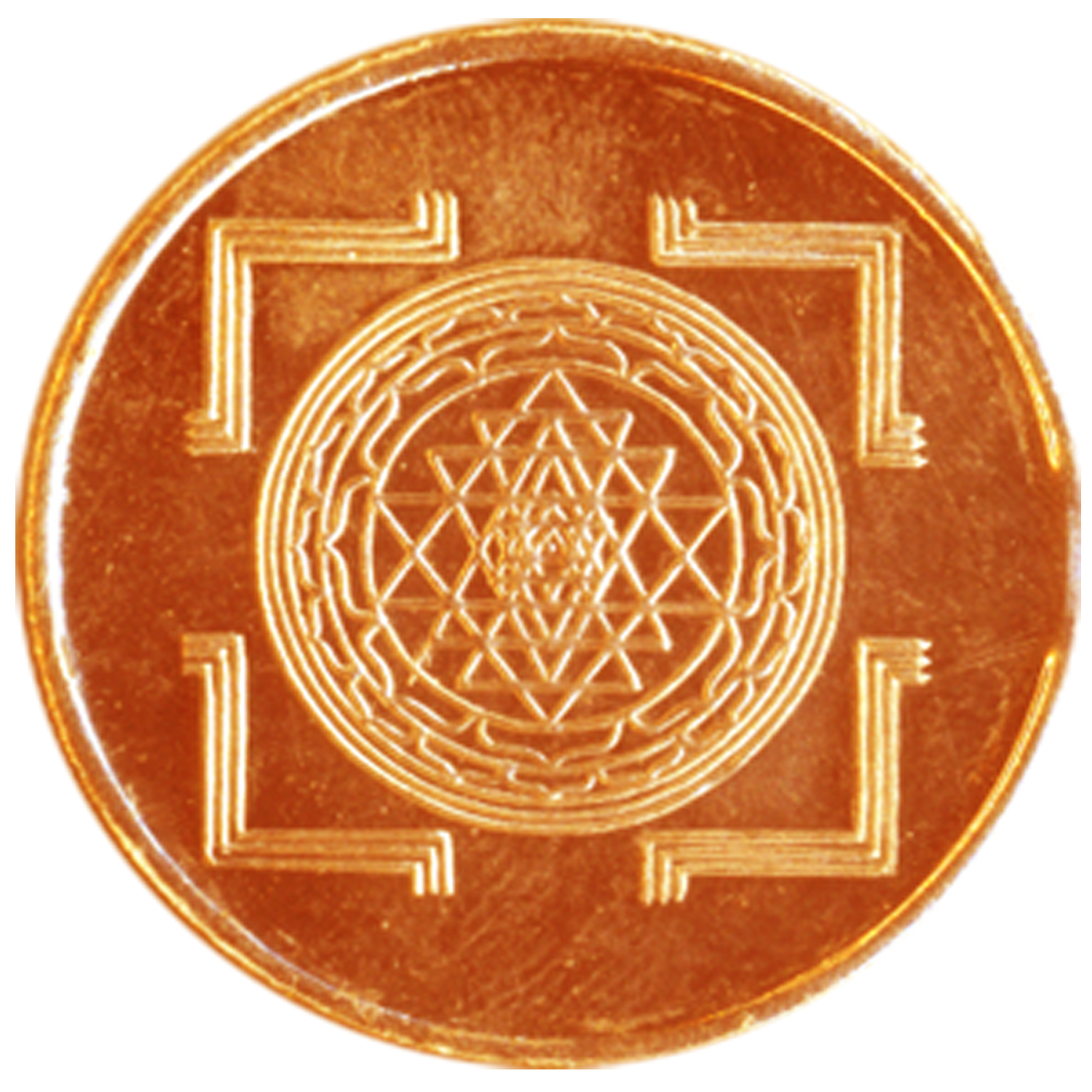 Sri Yantram Sri Yantra Sree Yantra Mahameru Pure Copper Coin S930728