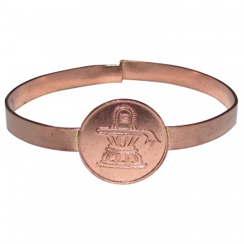 Shivalingam Shiv Lingam Shivalinga Shivling Adjustable Copper Bangle Bracelet - S130962-03