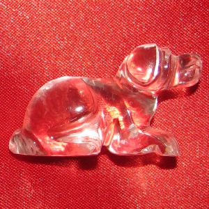 Sphatik Dog Natural Crystal Quartz Kalabhairav - A4372