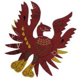 The Mythical Phoenix Famous Bird In Feng Shui Board Wall Sticking - S844989