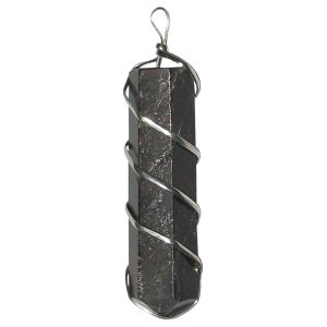 Natural Garnet Gemstone Pencil Pendant - S945408