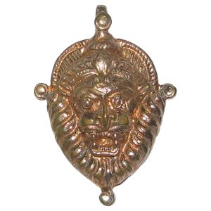 Aadhyathmik Aimpon Panchalogam Narasimha Swamy Pendant Panchaloha Narasimhar Kavach (5 Metals Panchadhatu Singa Perumal Pendant) - A5165-1