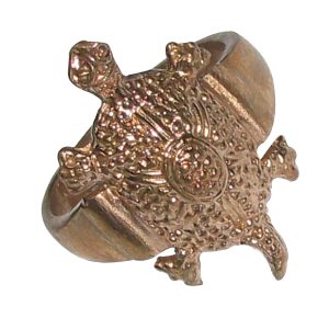 Aadhyathmik Aimpon Kachua Panchalogam Ring Tortoise Panchaloha Ring (5 Metals Kurma Panchadhatu Ring) – A5232