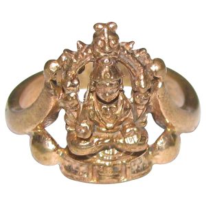 Aadhyathmik Aimpon Panchalogam Kollur Moogambigai Ring Panchaloha Mookambi Ring (5 Metals Panchadhatu Ring) - A5241