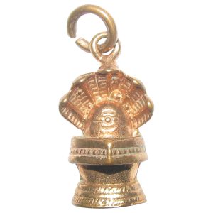 Aadhyathmik Aimpon Panchalogam 5 Headed Snake Lingam Pendant Panchaloha Panchamukhi Naga Lingam Kavach (5 Metals Panchadhatu Locket) - S952848P