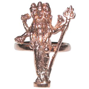 Guru Dattareya Copper Ring (Datta, Dattaguru, Duttatreya Ring) - A5328