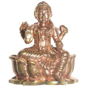 Aadhyathmik Aimpon Panchalogam Bala Tripurasundari Idol Panchaloha Kumarika Statue Small Ashoka Sundari 1.3Inch - S962778
