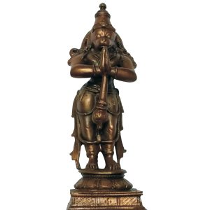 Aadhyathmik 100% Original Pure Aimpon Panchalogam Hanuman Panchadathu Panchaloha Panchalokam Baktha Anjaneya Idol 4inch 236g - S9036-16