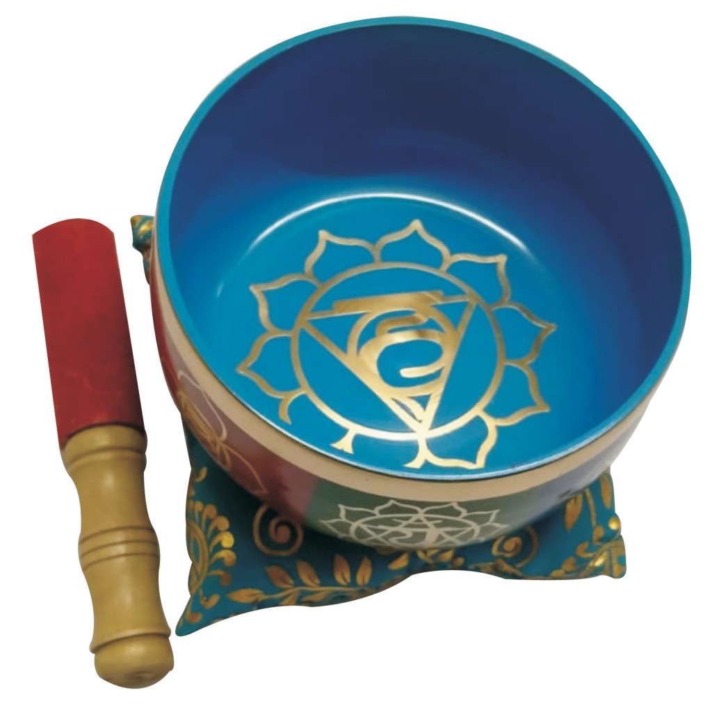 Aadhyathmik 100 Original Tibetian Singing Bowl Blue Meditation Yoga Om