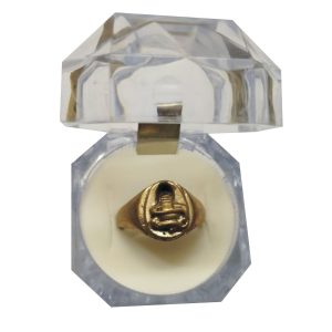 Aadhyathmik Aimpon Modhiram Panchaloha Sivalingam Vungaram Panchdathu Shivling Angooti Panchalogam Shivalingam Ring - S960338