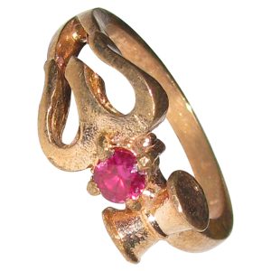 Aadhyathmik Aimpon Modhiram Panchaloha Vungaram Panchdathu Angooti Panchalogam Trishul Damru Ring - S965808