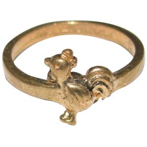 Aadhyathmik Aimpon Murugan Seval Modhiram Panchaloha Subrahmanya Kodi Vungaram Panchdathu Karthikeya Murga Angooti Panchalogam Rooster Ring - S948298