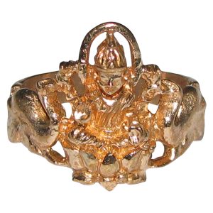 Aadhyathmik Aimpon Panchaloha Panchdathu Panchalogam Maha Lakshmi Ring - S965668