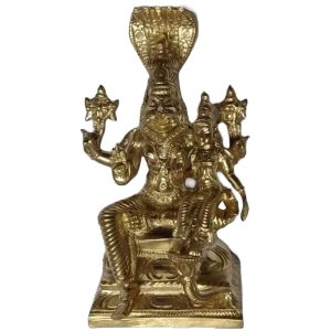 Aadhyathmik Ashtadathu Ashtaloha Ashtalogam Lakshmi Narasimha Idol 5Inch - S9036-07