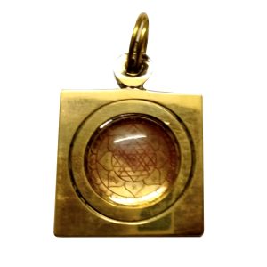 Aadhyathmik Ashtadathu Ashtaloha Ashtalogam SriYantra Pendant for Janakarshana Dhanakarshana and AshtaSidhi - S9058-11