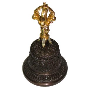 Aadhyathmik Buddhist Bell Dorje Tibetian Vajra Bell 6.5 Inch - S915938