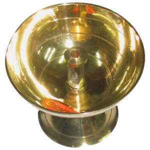 Aadhyathmik Diya Deepam in Brass - S914598