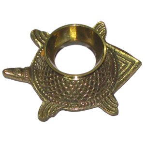 Aadhyathmik Kurma Stand for Placing Sankh or Salagram for worship in Brass - S901448