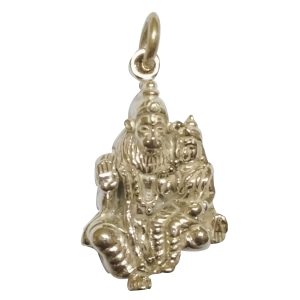 Aadhyathmik Lakshmi Narasimha Silver Pendant Chandi Vendi Velli Locket - S9058-17